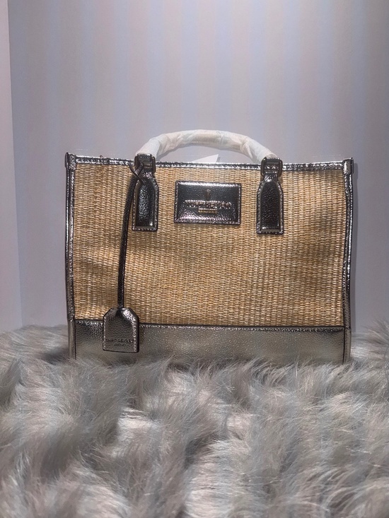 Kurt Geiger Handbags - Kurt Geiger Chiswick Raffia Tote~NWT